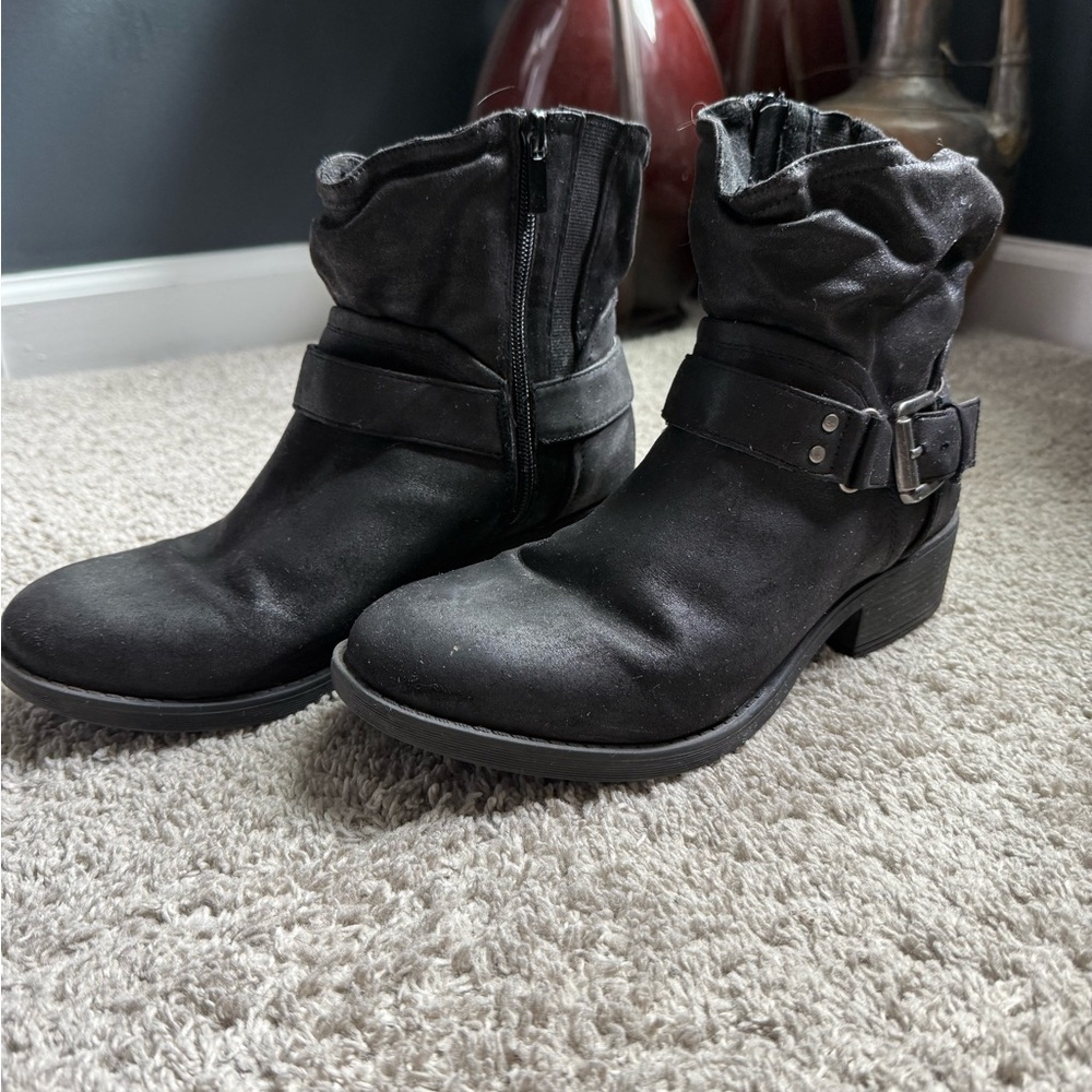 Torrid Black Ankle Boots with Rugged Soles
